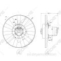 Motor del ventilador del radiador de refrigeración para VW CABRIO GOLF